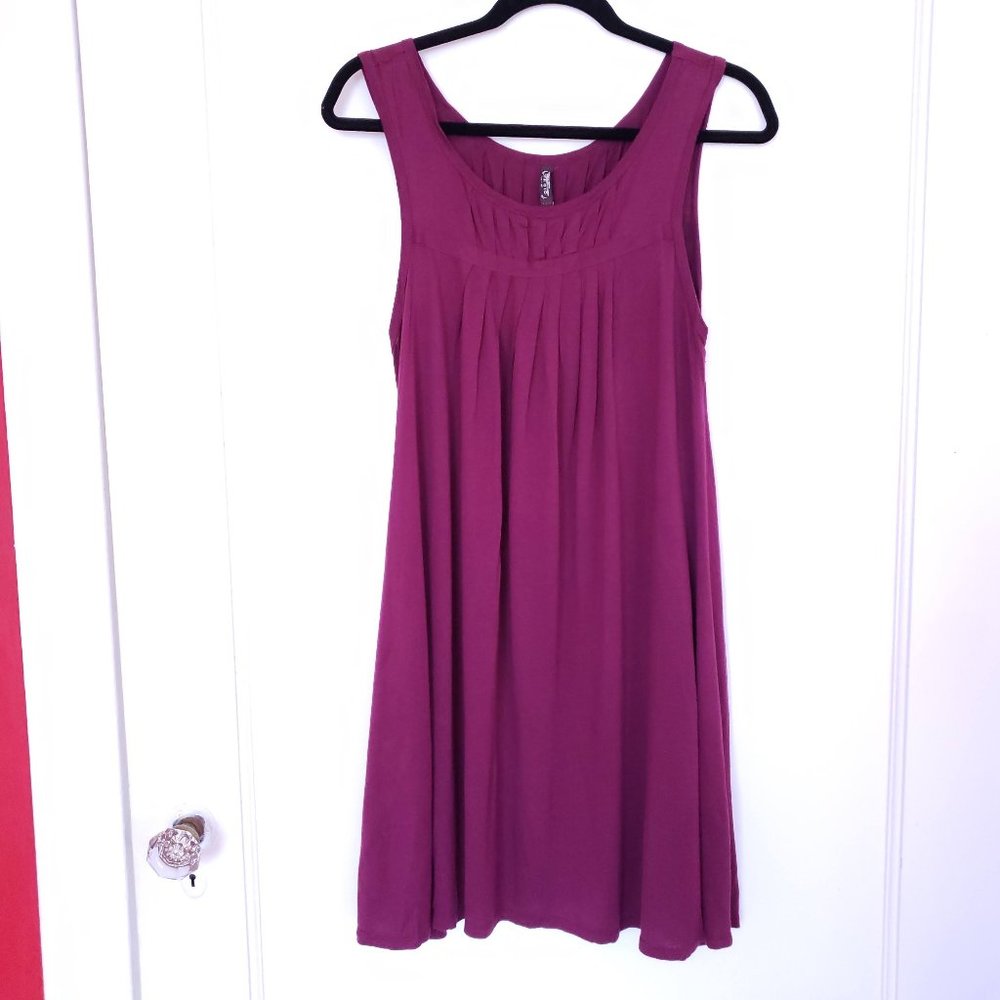 Old Navy Maroon Sleeveless A-Line Swing Dress with Pockets Size S